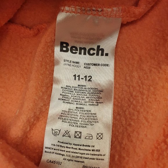BENCH hoody size 11-12 kids - Picture 4 of 4
